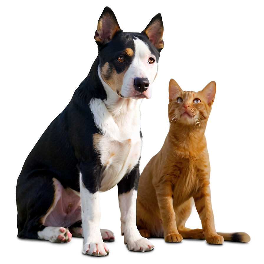 Dog And Cat A PNG image