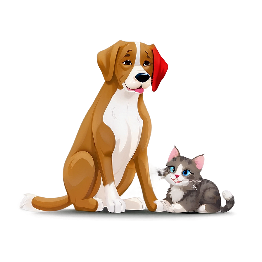 Dog And Cat Friends Png 86 PNG image