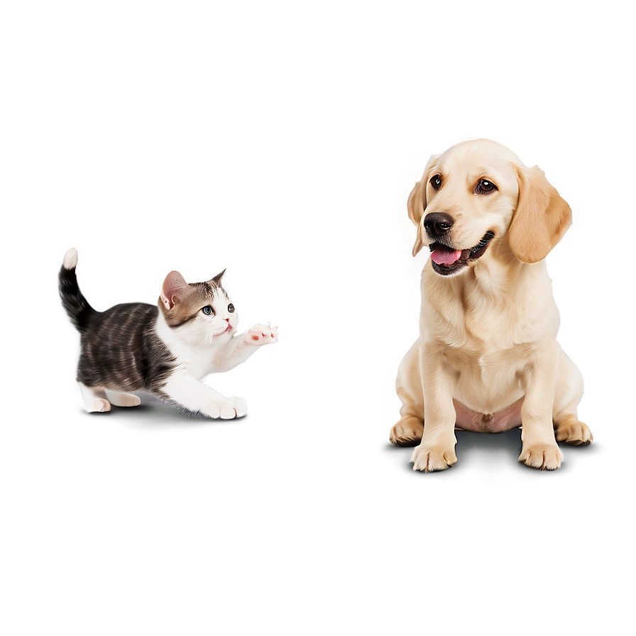 Dog And Cat Friendship Png 06242024 PNG image