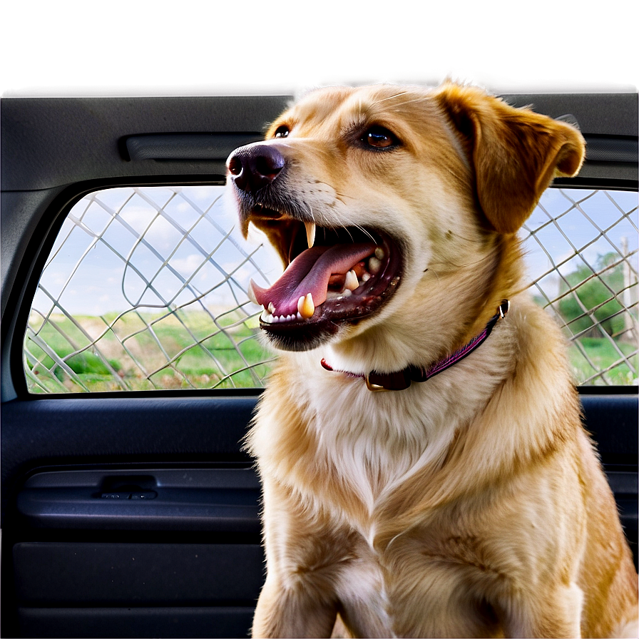 Dog Barking In Car Png Xpf8 PNG image