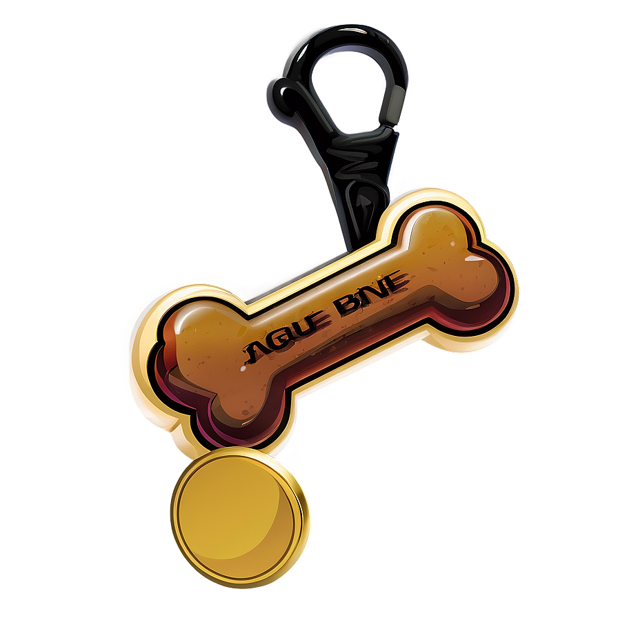 Dog Bone Badge Png 05252024 PNG image