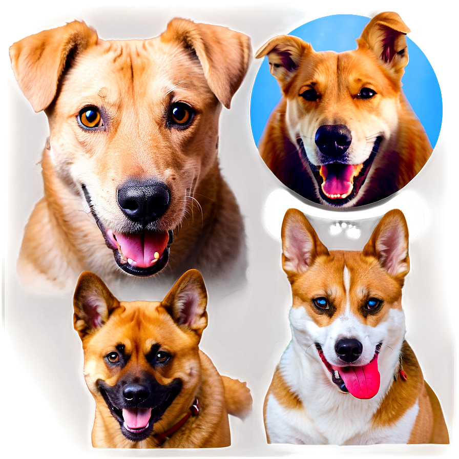 Dog Face Expression Set Png 24 PNG image