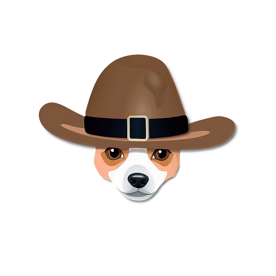 Dog Face In Hat Accessory Png 71 PNG image