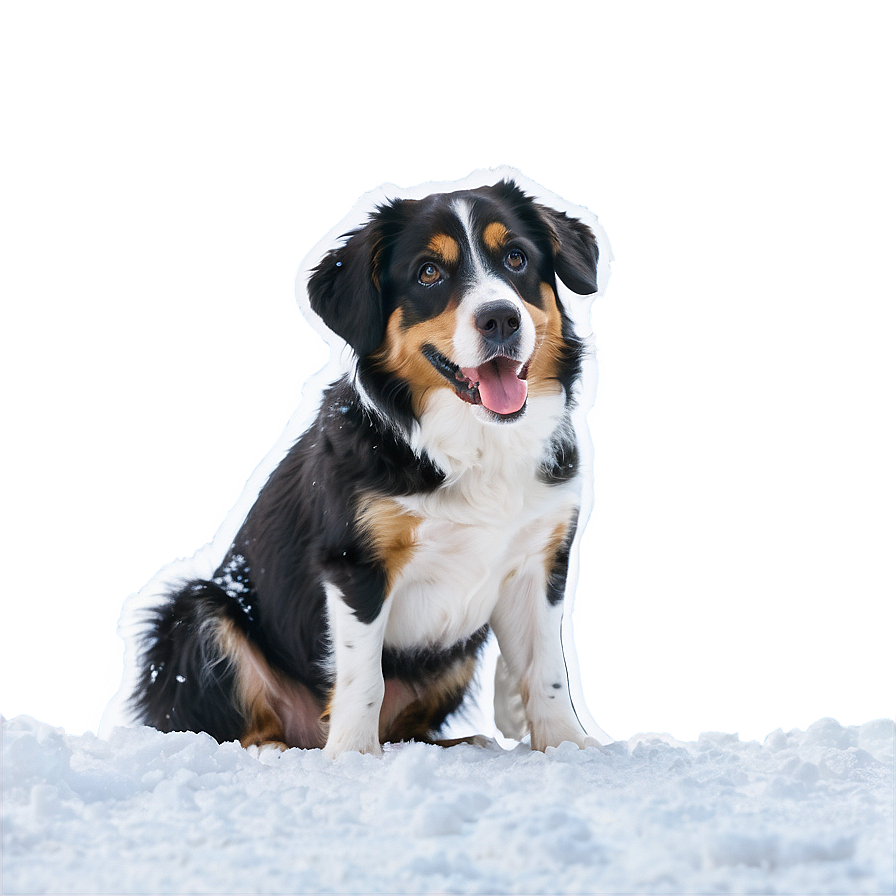 Dog Face In Snow Scene Png 41 PNG image