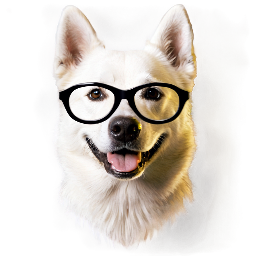 Dog Face With Glasses Png 06212024 PNG image