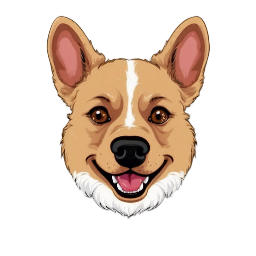 Dog Head Caricature Png Kqc PNG image