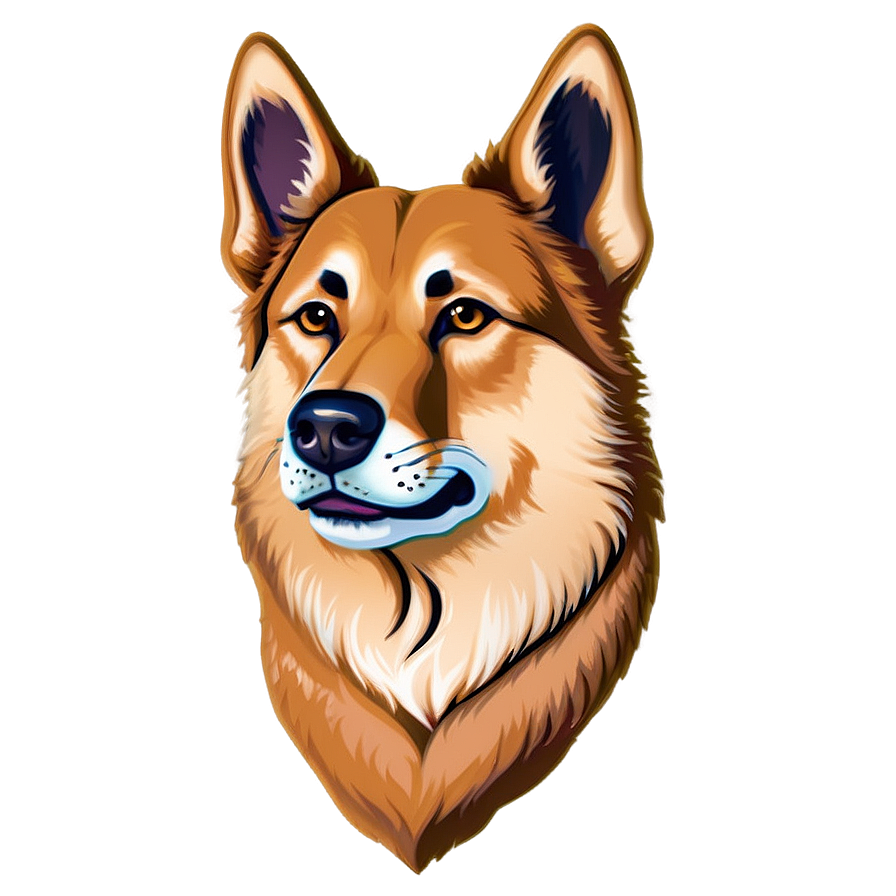 Dog Head Tattoo Design Png Fno PNG image