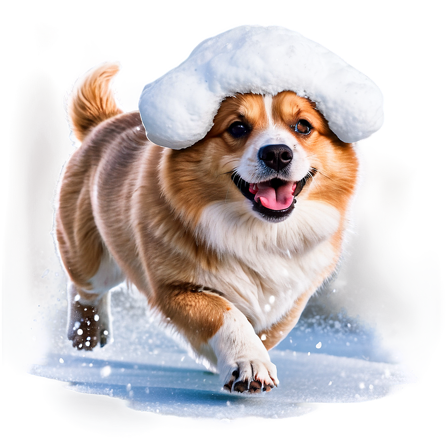 Dog In Snow Png 04292024 PNG image