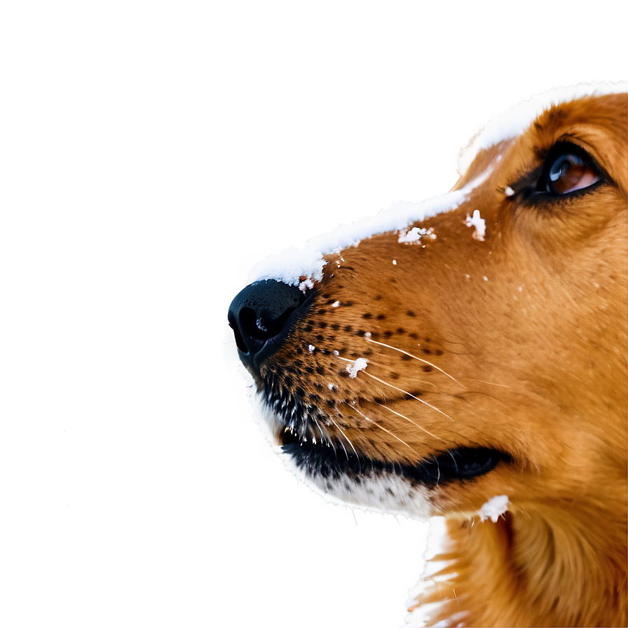 Dog Nose In Snow Png 06272024 PNG image