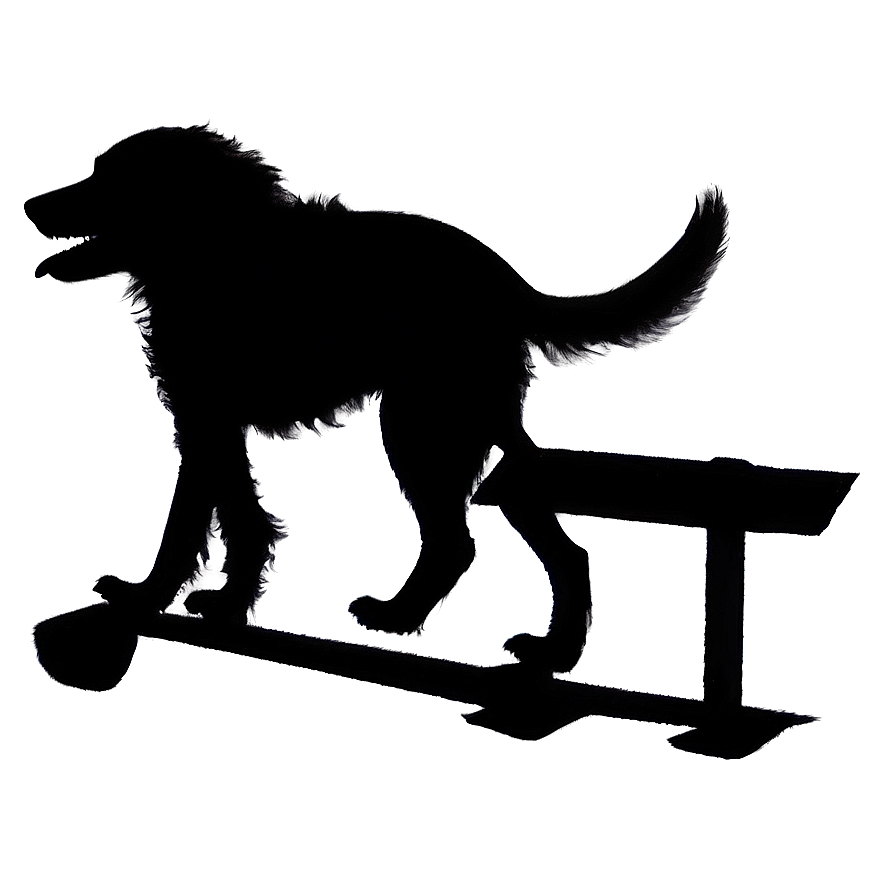 Dog Silhouette Crossing Road Png Tbo PNG image