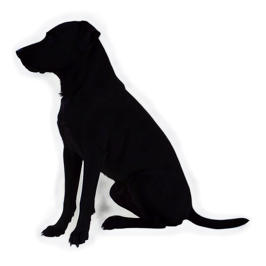 Dog Silhouette In Moonlight Png 33 PNG image