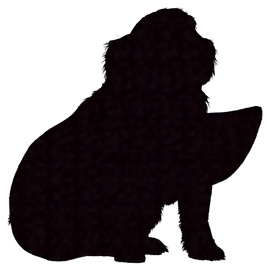 Dog Silhouette On Hill Png 36 PNG image