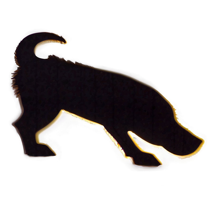 Dog Silhouette Side View Png Qou21 PNG image