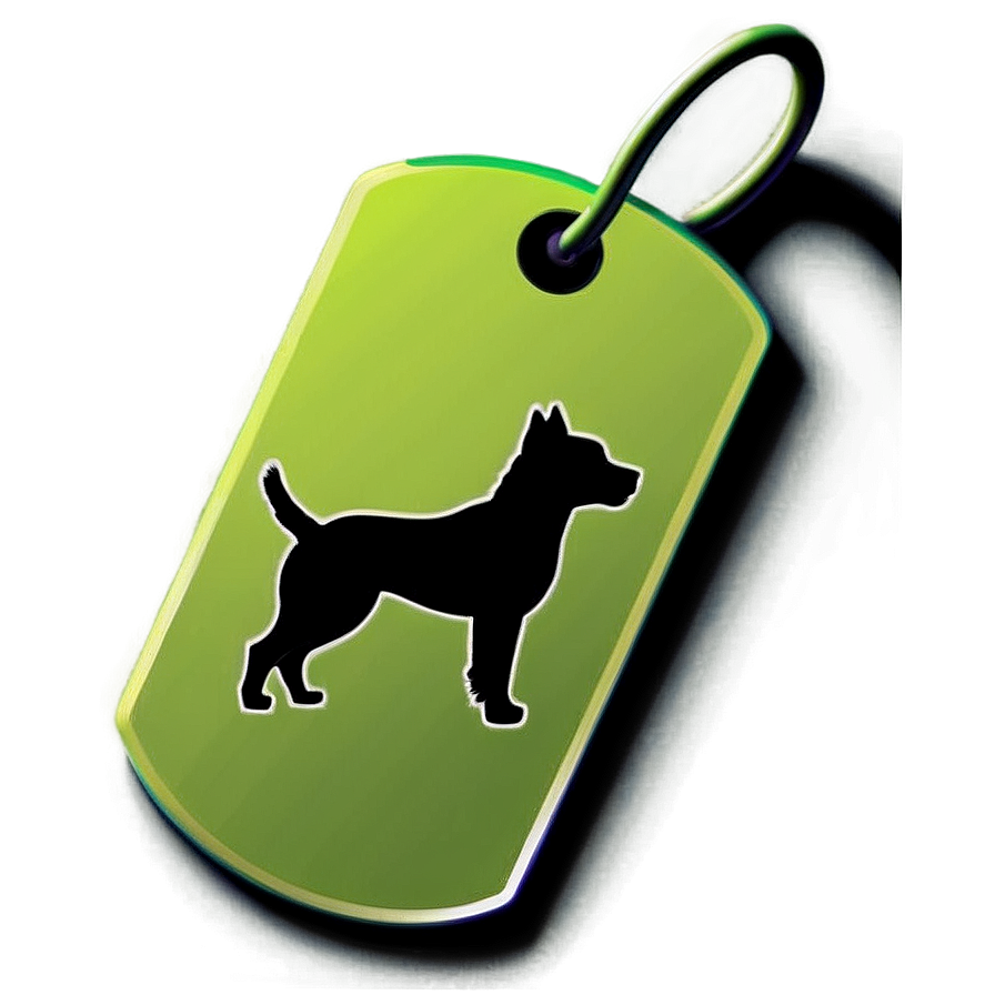 Dog Tag Silhouette Png 06122024 PNG image