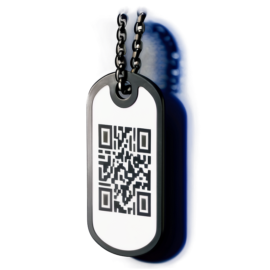 Dog Tag With Qr Code Png Ncx4 PNG image