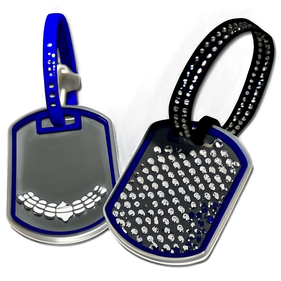 Dog Tag With Reflective Stripe Png Bel PNG image