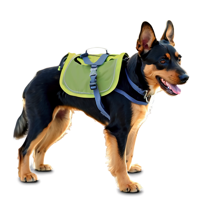 Dog Walking Backpack Png Svq PNG image