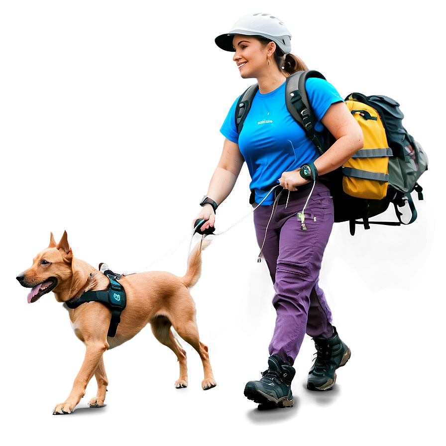 Dog Walking Safety Gear Png 06252024 PNG image