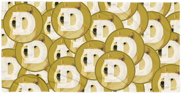 Dogecoin Cryptocurrency Pattern PNG image