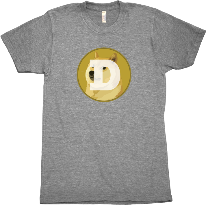 Dogecoin Logo T Shirt PNG image