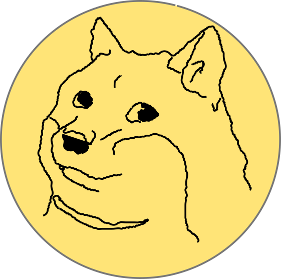 Dogecoin Meme Cryptocurrency Logo PNG image