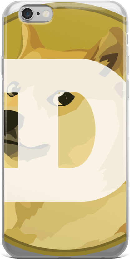 Dogecoin Themed Phone Case PNG image