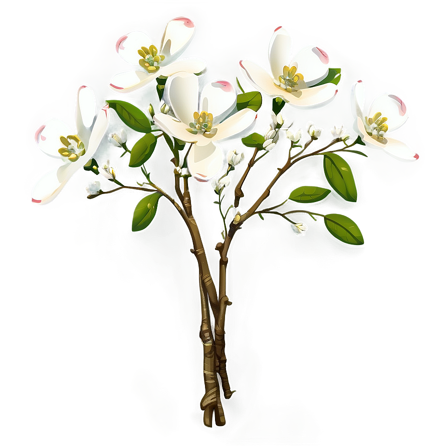 Dogwood Bouquet Png 06282024 PNG image