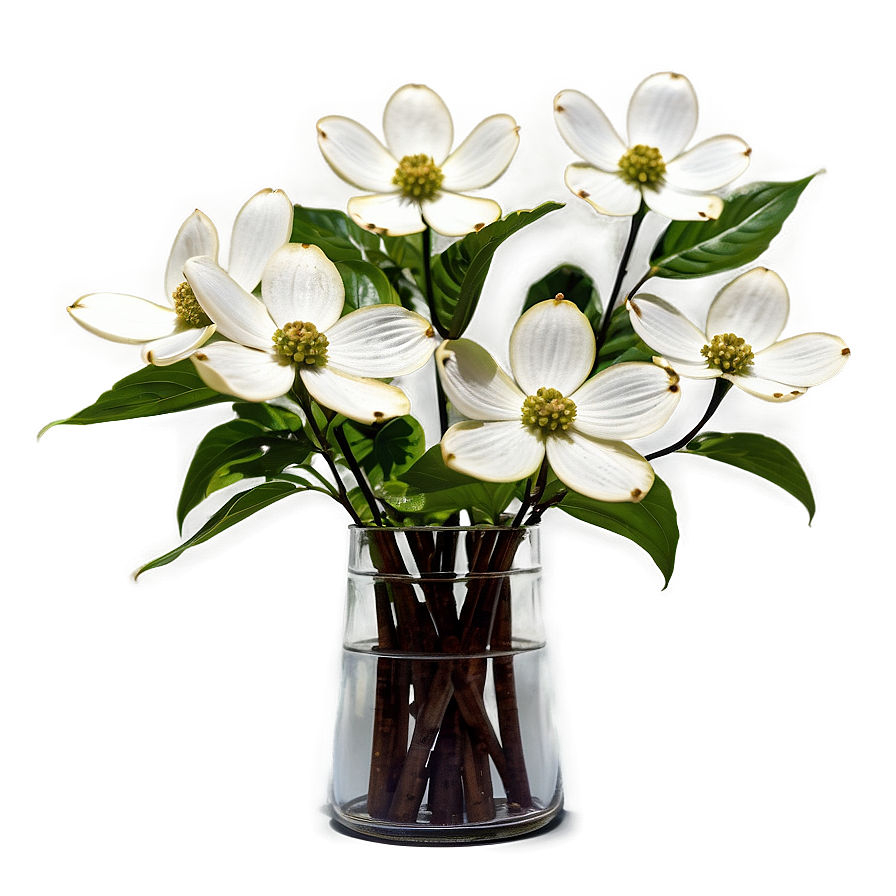 Dogwood In Vase Png 06282024 PNG image