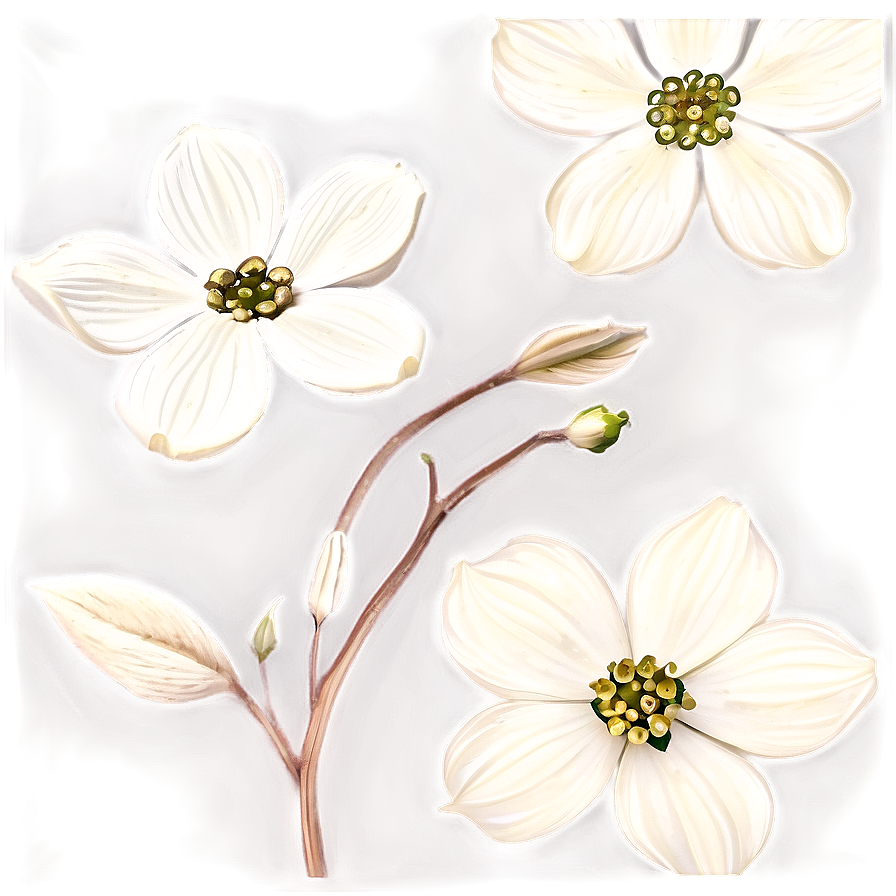 Dogwood Petals Png 06282024 PNG image