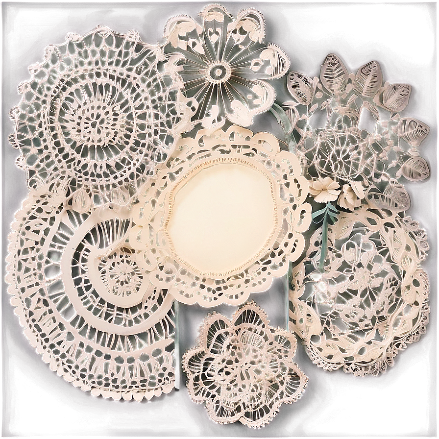 Doily Clipart Collection Png 06122024 PNG image