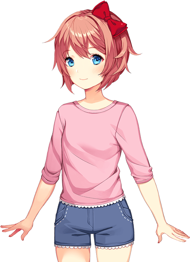 Doki Doki Literature Club Character Sayori PNG image