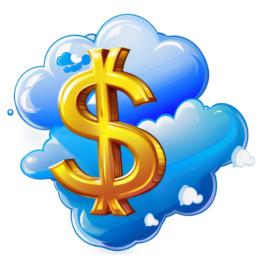 Dollar Sign In Cloud Png 97 PNG image