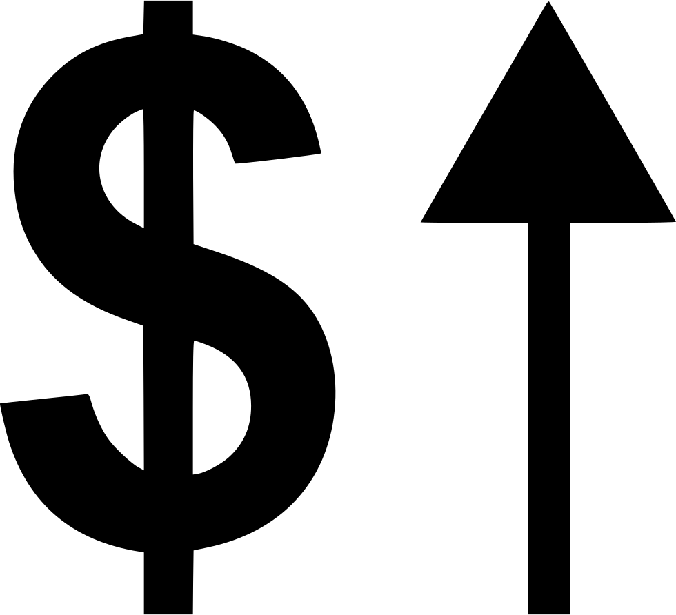 Dollar Signand Up Arrow PNG image