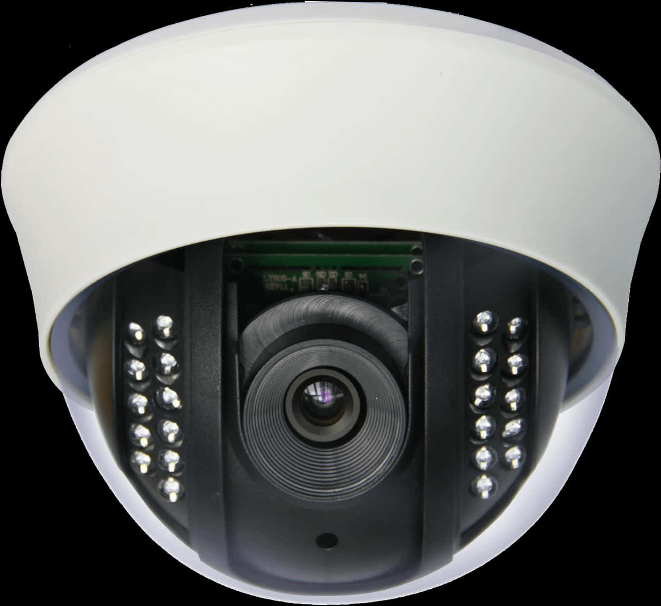 Dome Security Camera Closeup PNG image