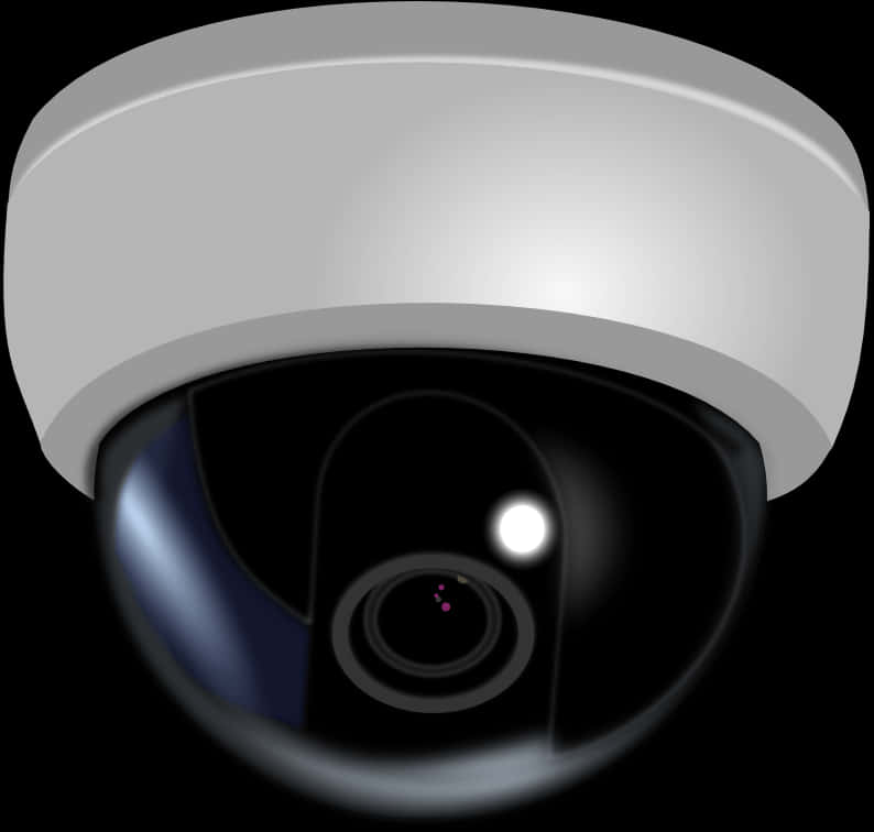 Dome Security Camera Illustration PNG image