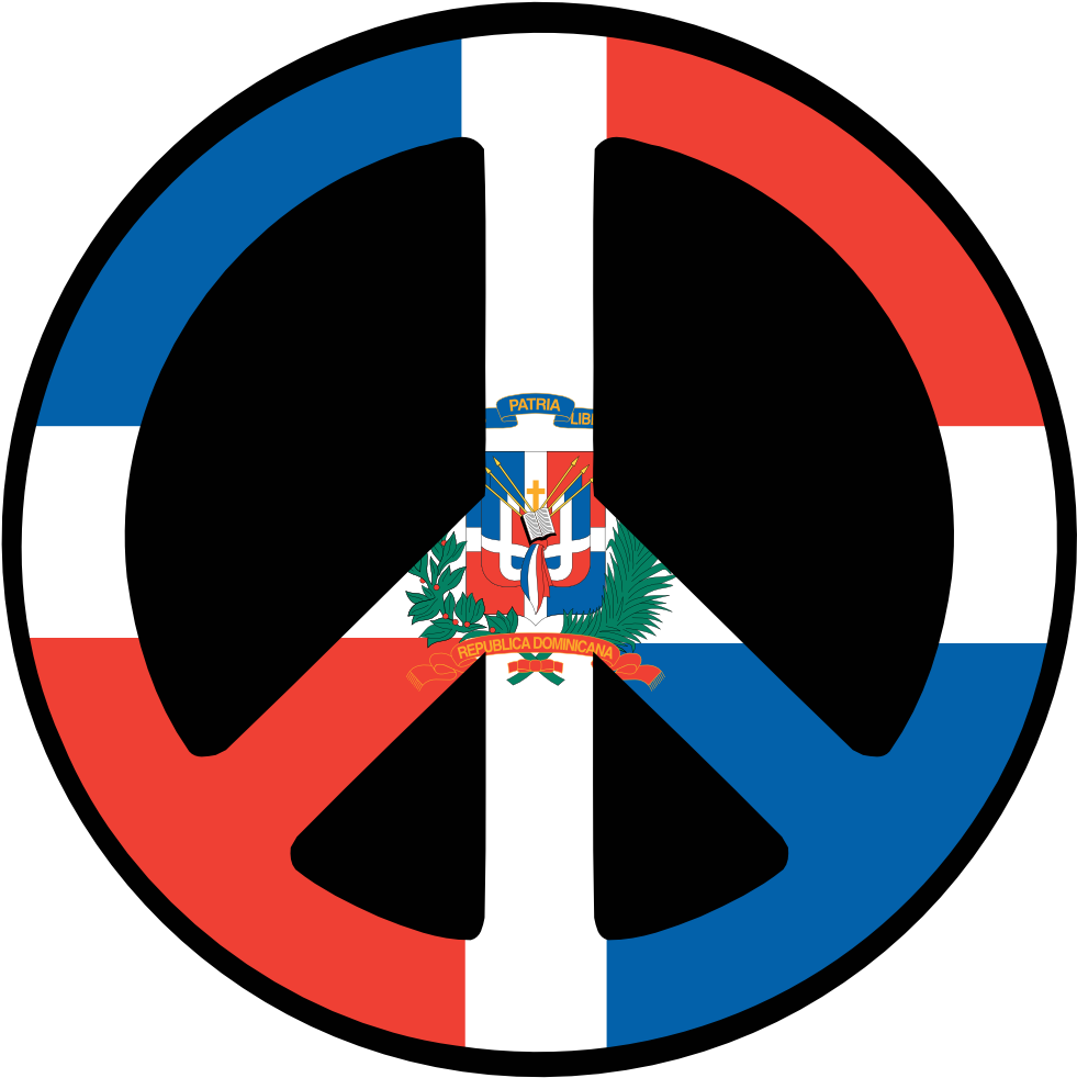 Dominican Republic Peace Symbol PNG image