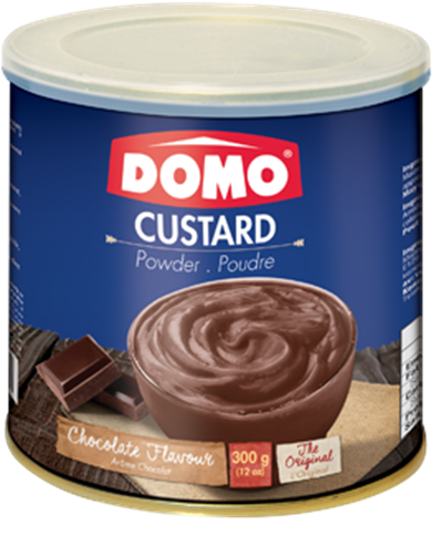 Domo Chocolate Custard Powder Container PNG image