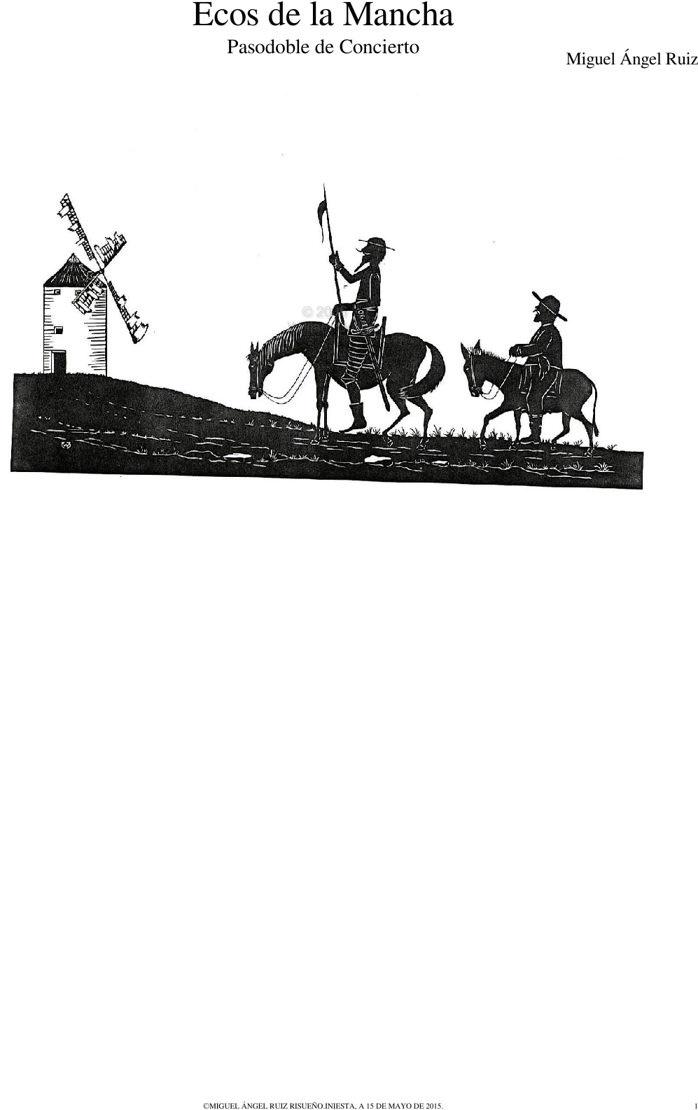 Don Quixoteand Sancho Panza Silhouette PNG image