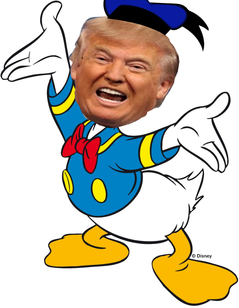 Donald Duck Trump Hybrid PNG image