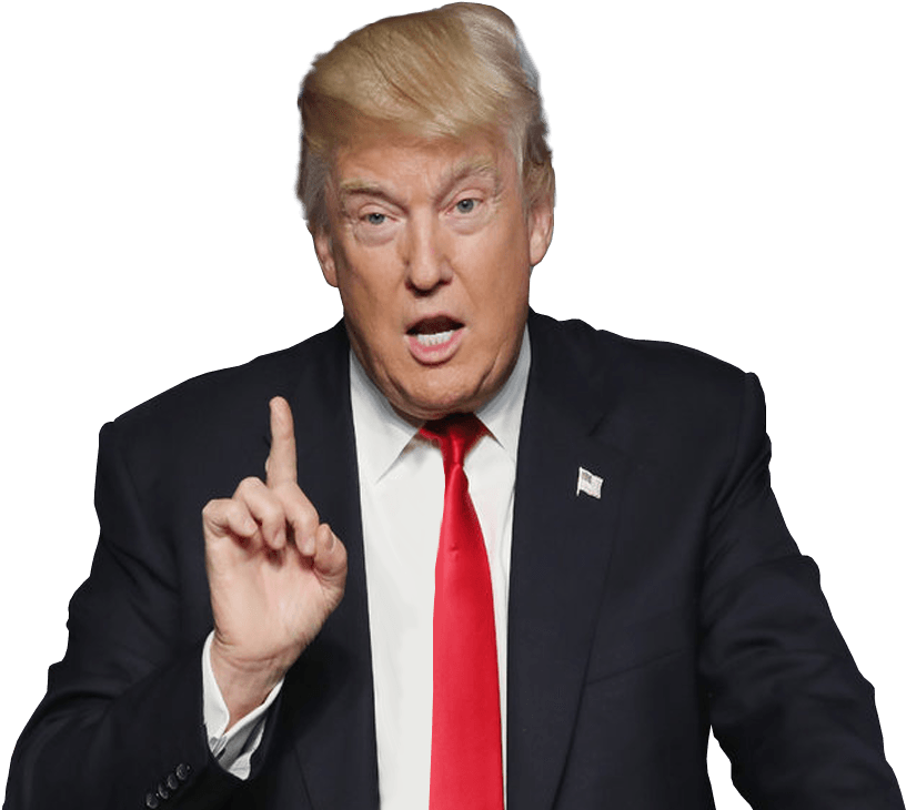 Donald Trump Gesture Speaking PNG image