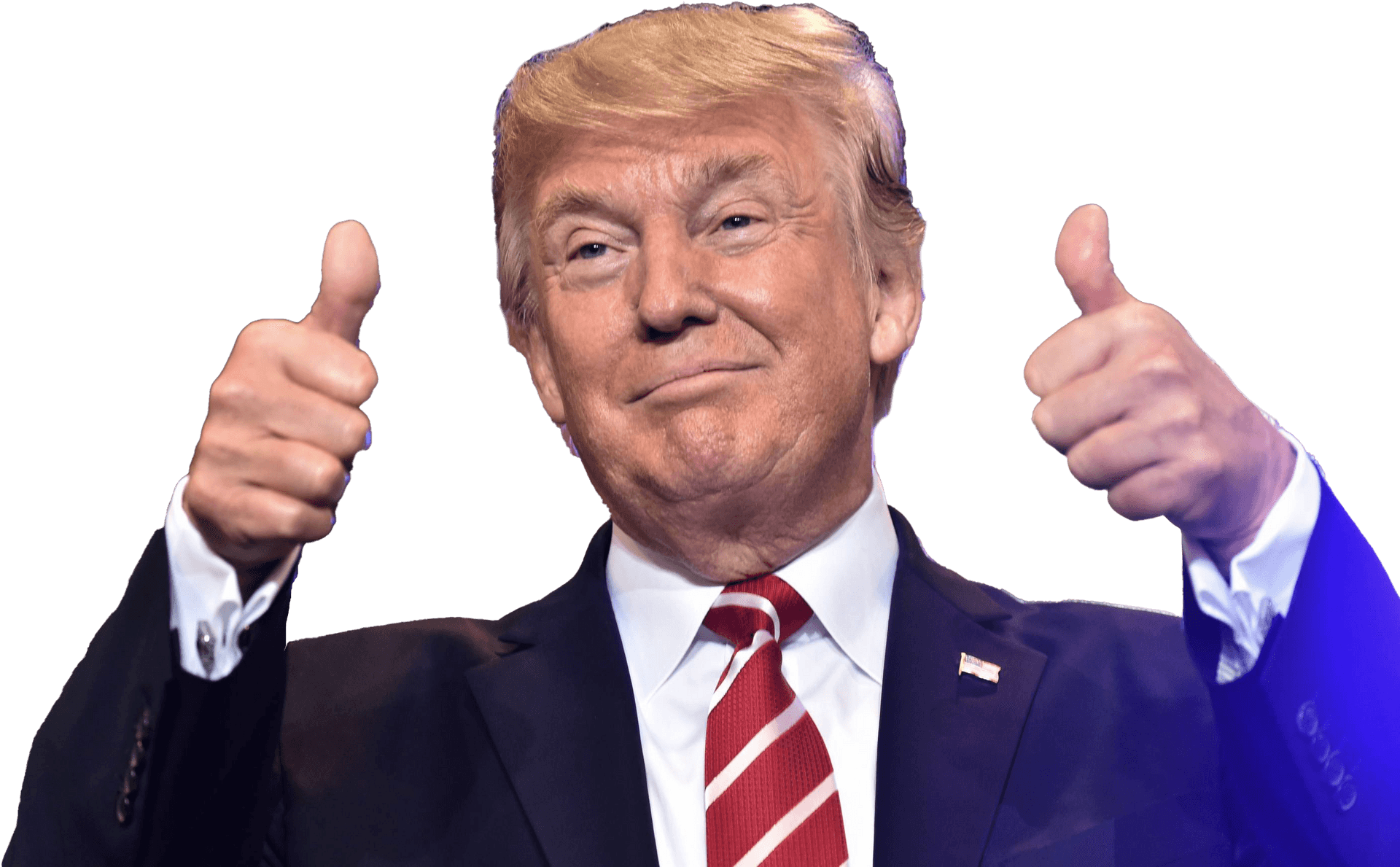 Donald Trump Giving Thumbs Up PNG image