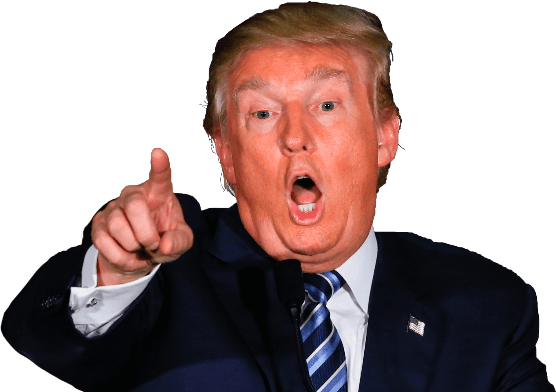 Donald Trump Pointing Gesture PNG image