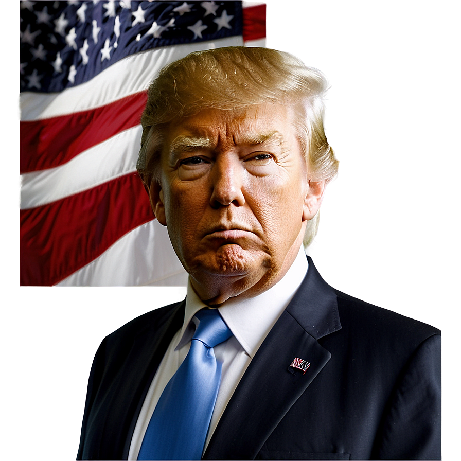 Donald Trump Portrait Png Qhx18 PNG image