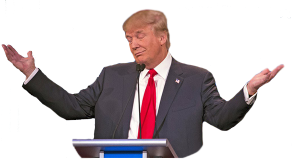 Donald Trump Speaking Gesture PNG image