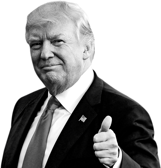 Donald Trump Thumbs Up PNG image