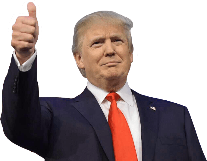 Donald Trump Thumbs Up PNG image