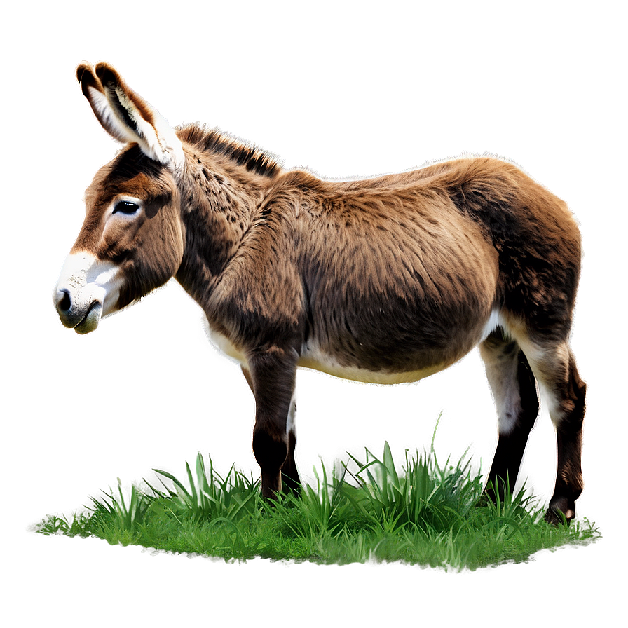 Donkey Eating Grass Png Alg PNG image