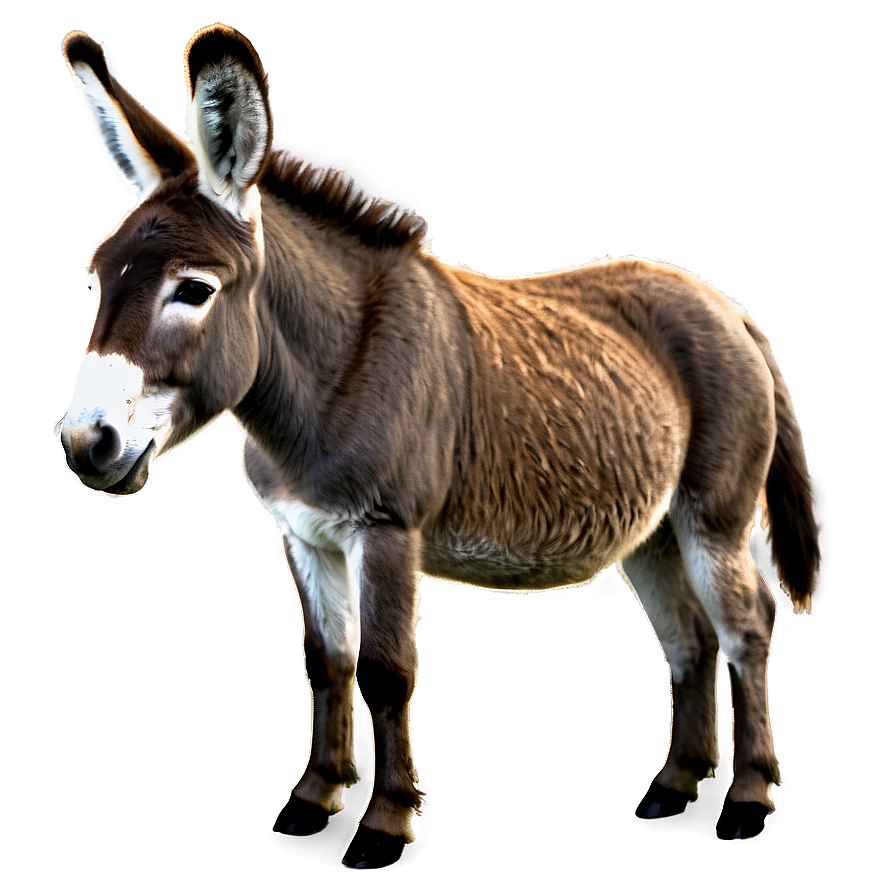 Donkey In Field Png 05232024 PNG image