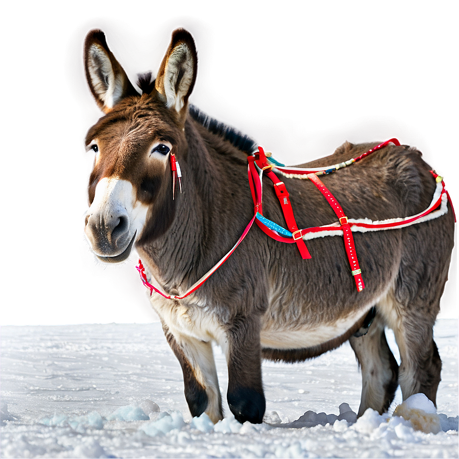 Donkey In Snow Png 79 PNG image