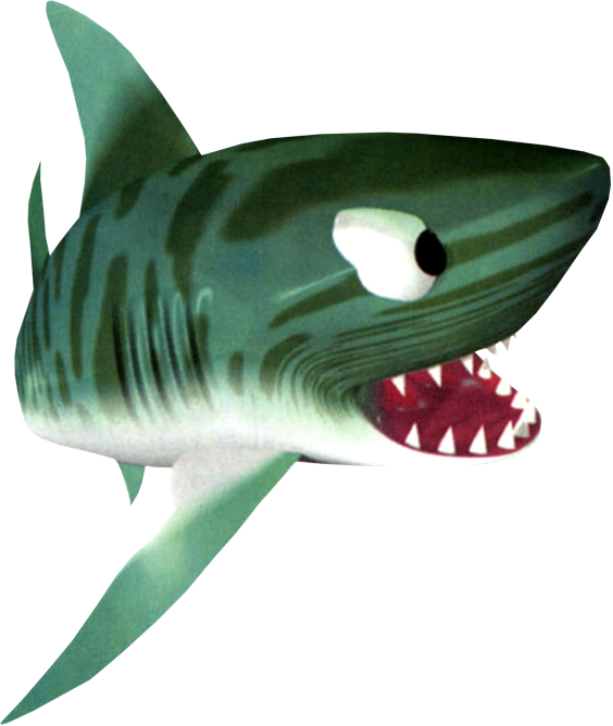 Donkey Kong Animated Shark Character PNG image